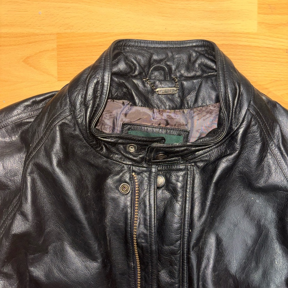 Danier Men's Black Leather Jacket - Large - Picture 2 of 3
